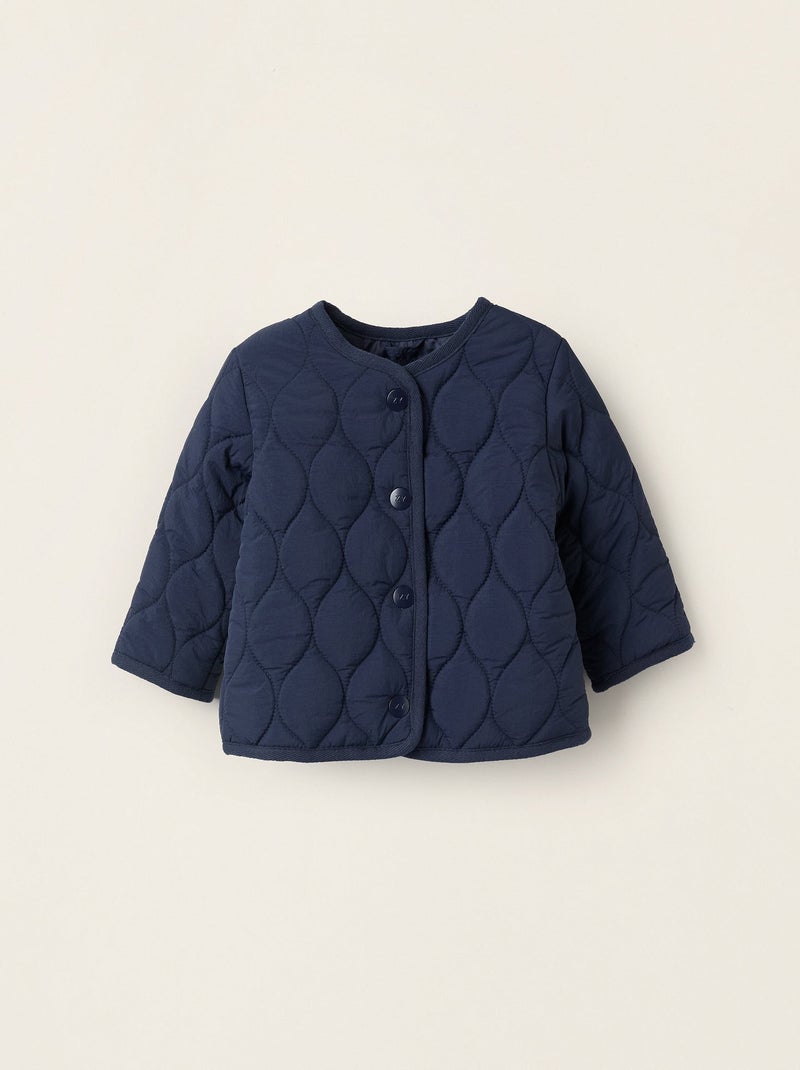 Veste Matelassée Bleu foncé - Kiabi