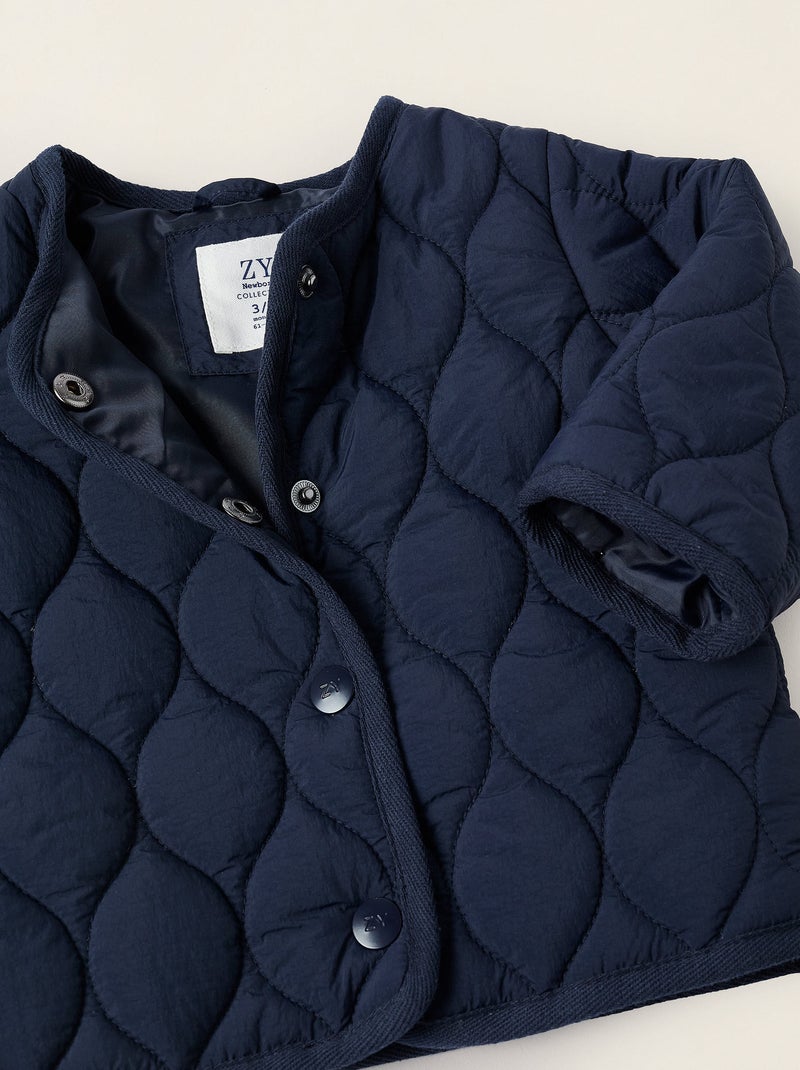 Veste Matelassée Bleu foncé - Kiabi