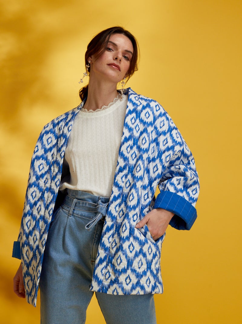 Veste matelassée Bleu - Kiabi