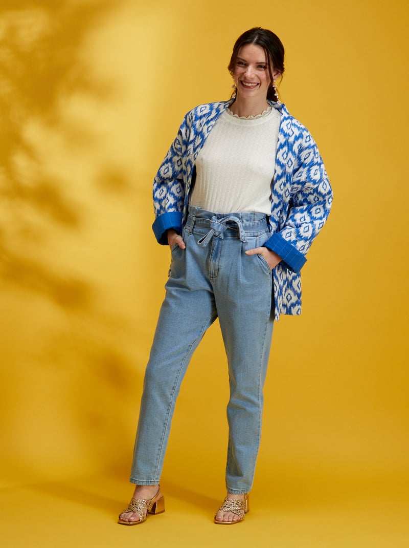 Veste matelassée Bleu - Kiabi