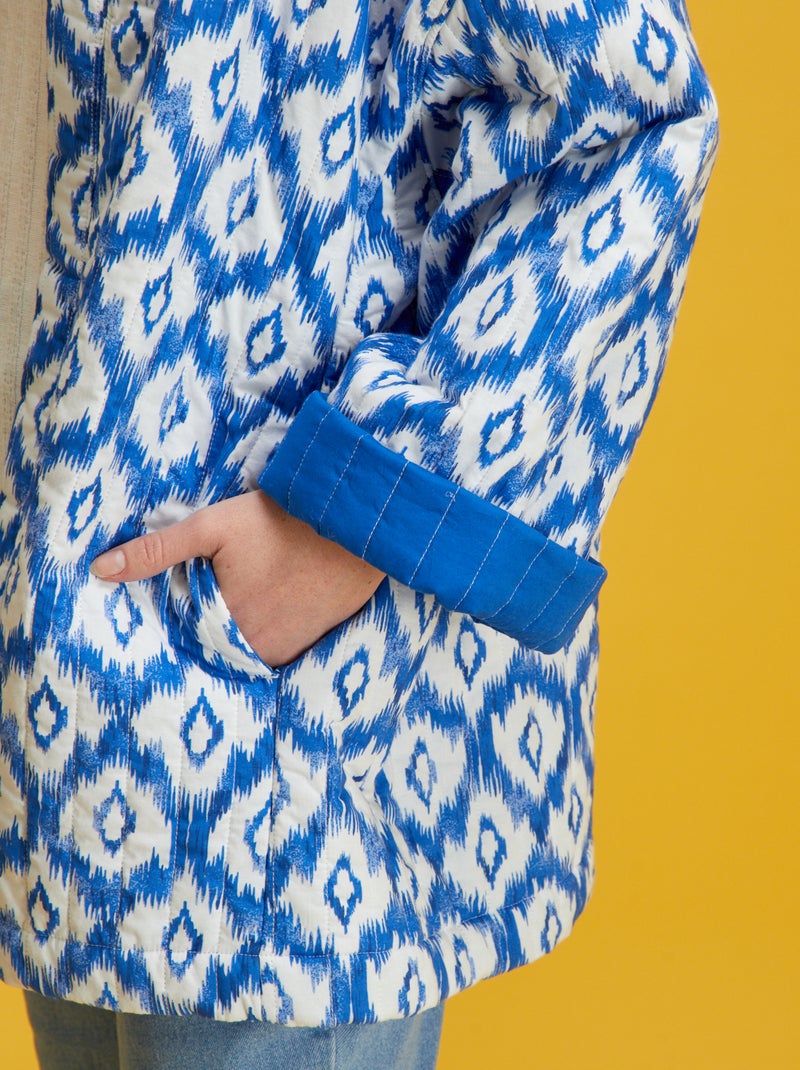 Veste matelassée Bleu - Kiabi