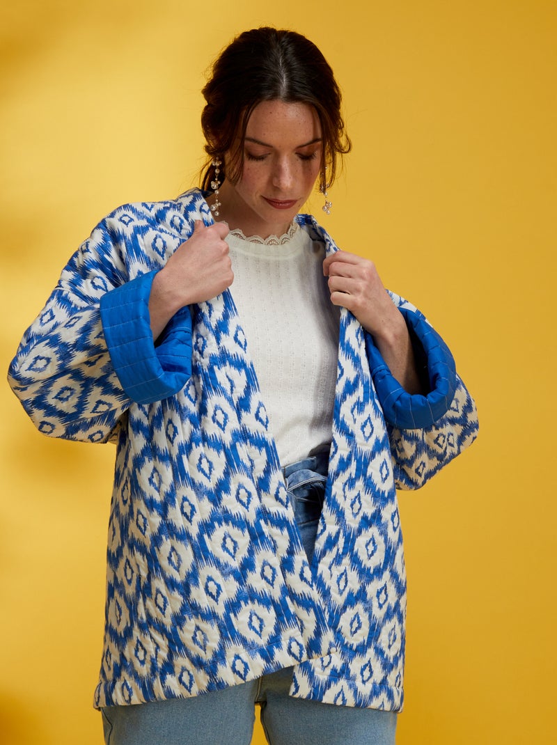 Veste matelassée Bleu - Kiabi