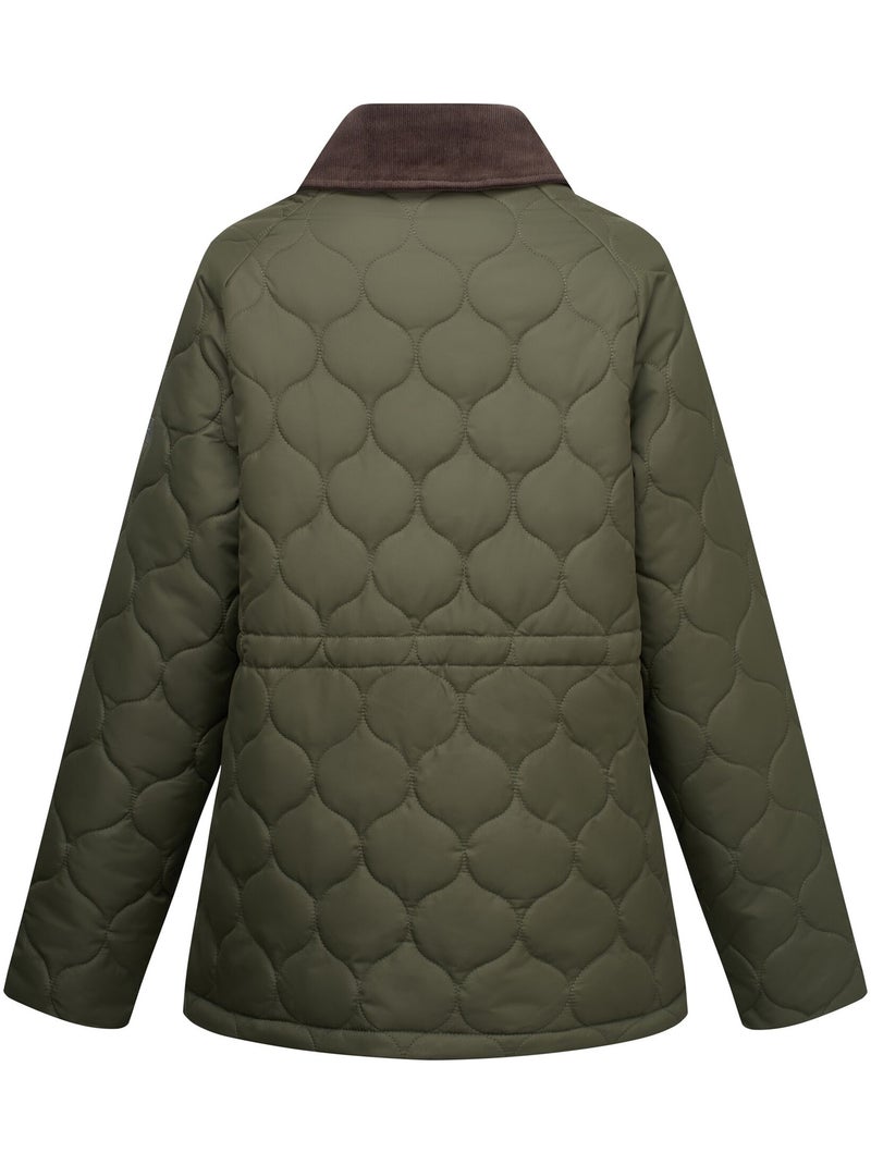 Veste matelassée col rabattu motif/style uni amira - regatta Vert kaki - Kiabi