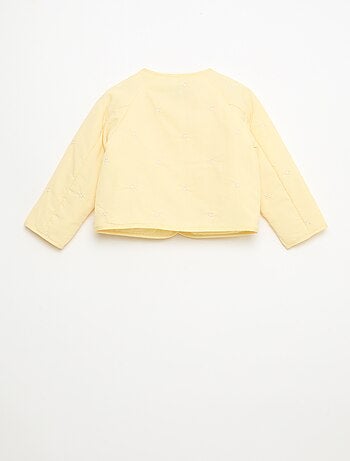 Veste matelassée col rond en tissu déperlant