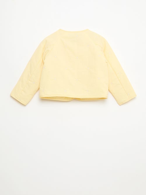 Veste matelassée col rond en tissu déperlant - Kiabi