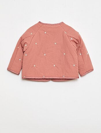 Veste matelassée col rond en tissu déperlant