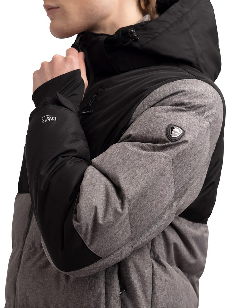 Veste matelassée delabole - trespass Gris chiné - Kiabi