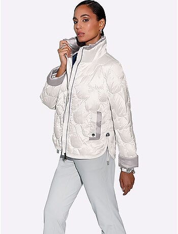 Veste matelassée en duvet léger à col montant et manches longues - Taille standard - Helline