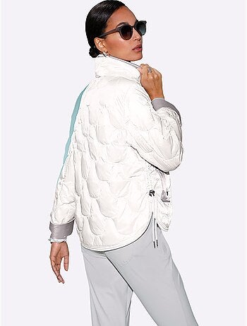 Veste matelassée en duvet léger à col montant et manches longues - Taille standard - Helline