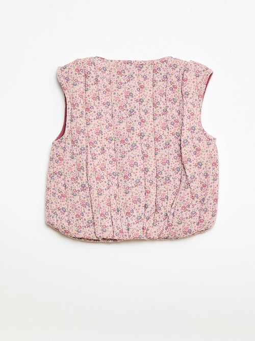 Veste matelassée en gaze de coton - Kiabi