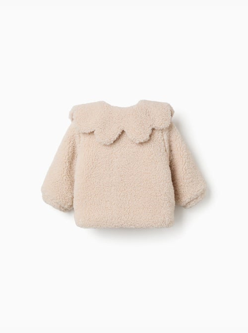 Veste matelassée en sherpa avec maxi col - Kiabi Veste matelassée en sherpa avec maxi col - Kiabi