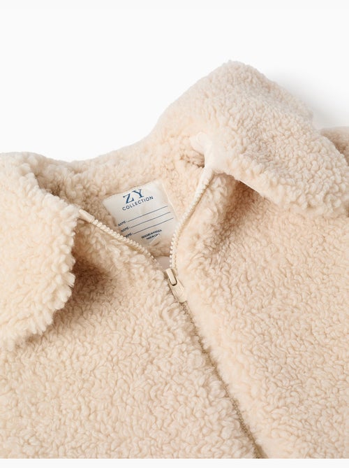 Veste matelassée en sherpa avec maxi col - Kiabi Veste matelassée en sherpa avec maxi col - Kiabi