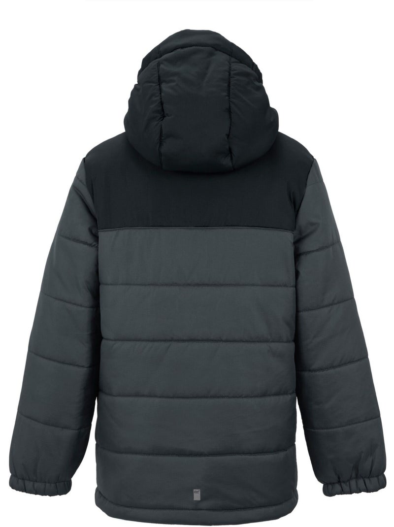 Veste matelassée et bicolore à capuche lofthouse - regatta Noir Gris Noir - Kiabi