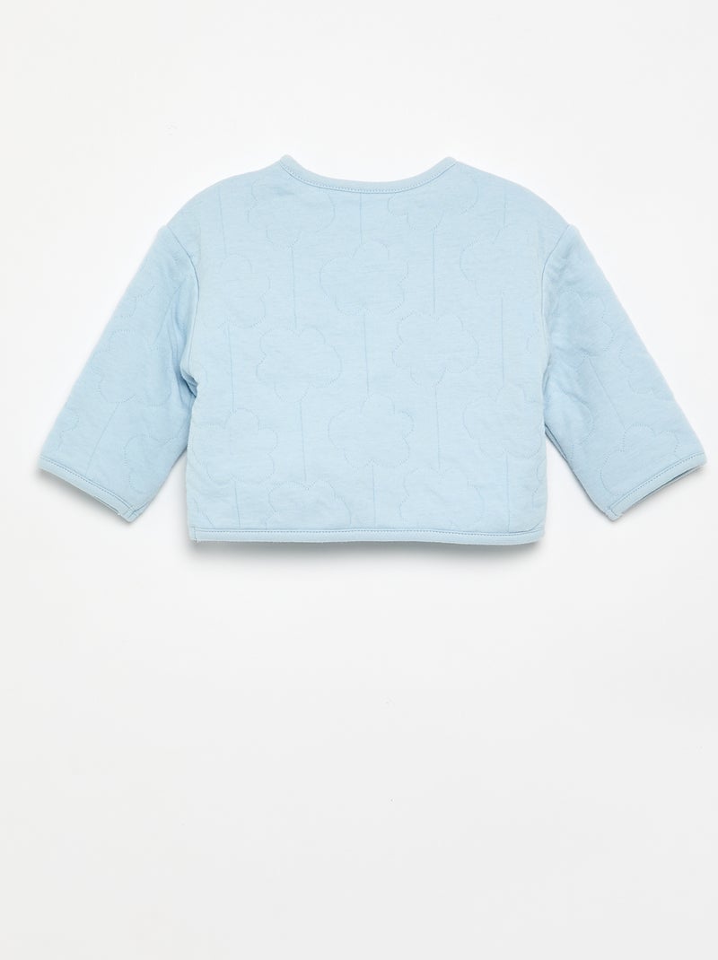 Veste matelassée et pressionnée réversible Bleu - Kiabi