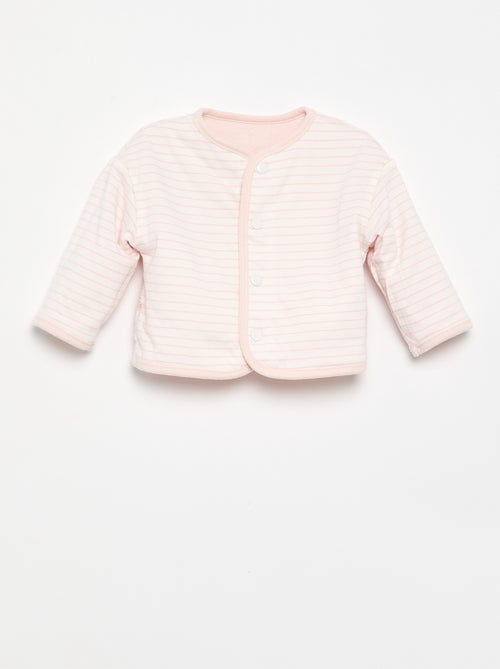 Veste matelassée et pressionnée réversible - Kiabi