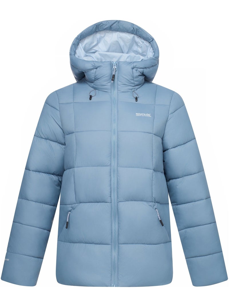 Veste matelassée et unie à capuche ajustable eyre - regatta Bleu turquoise - Kiabi