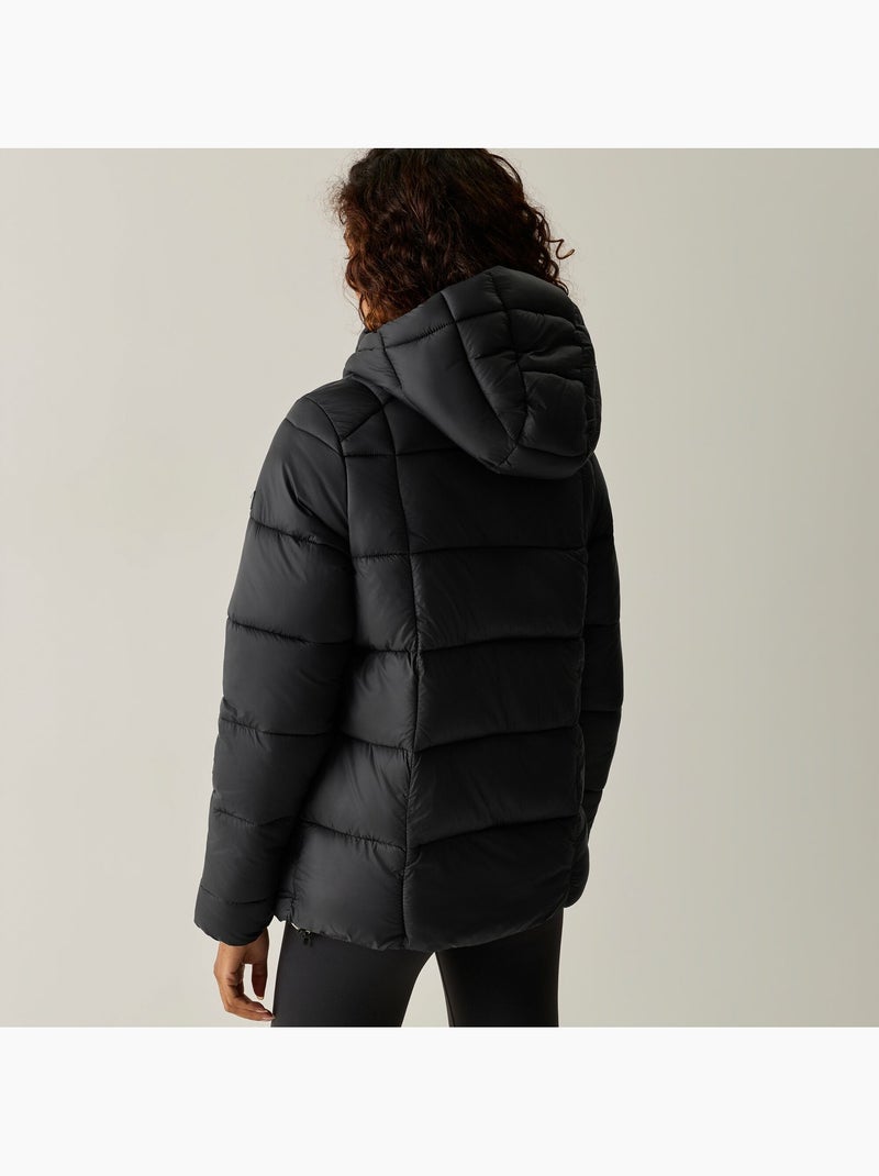 Veste matelassée et unie à capuche ajustable eyre - regatta Noir - Kiabi