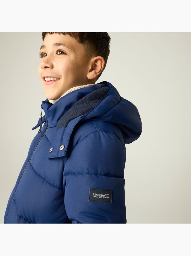 Veste matelassée et unie à capuche rover - regatta Bleu roi - Kiabi