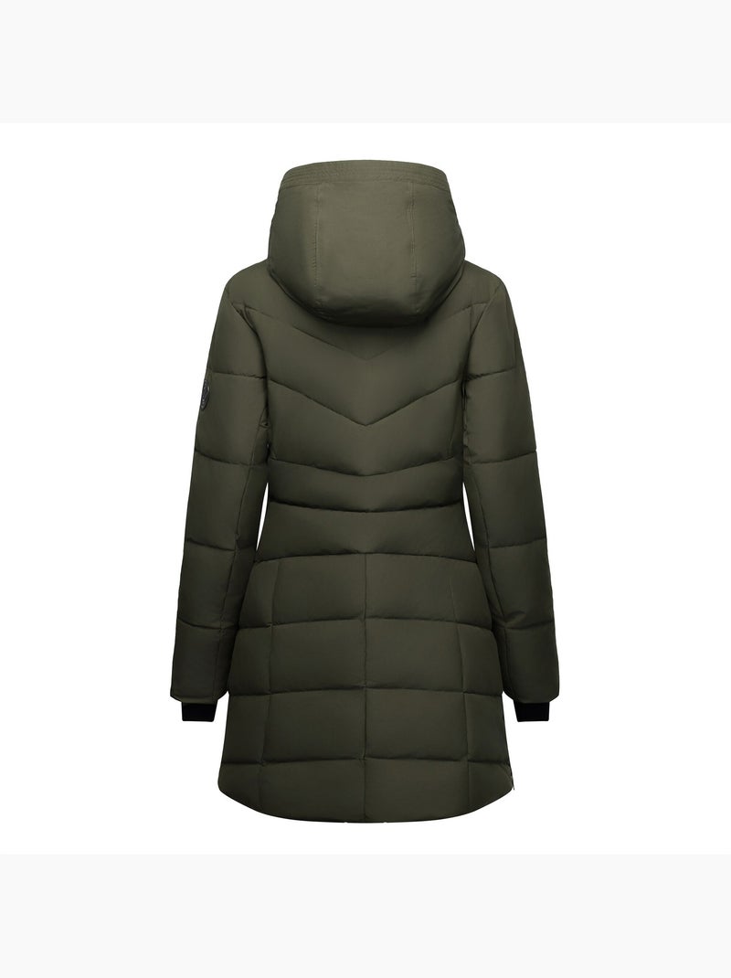 Veste matelassée et unie coupe cintrée à capuche - regatta Vert kaki - Kiabi