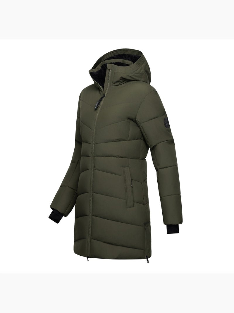 Veste matelassée et unie coupe cintrée à capuche - regatta Vert kaki - Kiabi