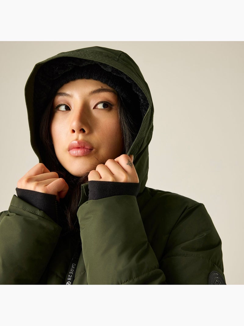 Veste matelassée et unie coupe cintrée à capuche - regatta Vert kaki - Kiabi