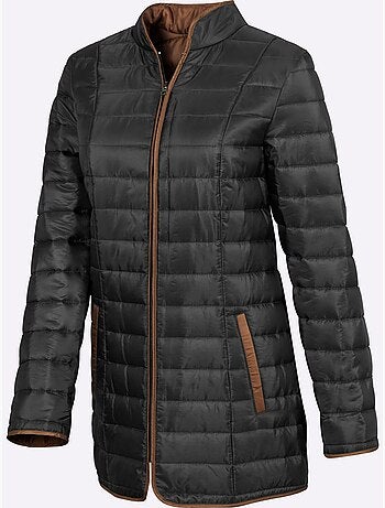 Veste matelassée femme avec col montant et poches zippées - taille standard - moda vilona