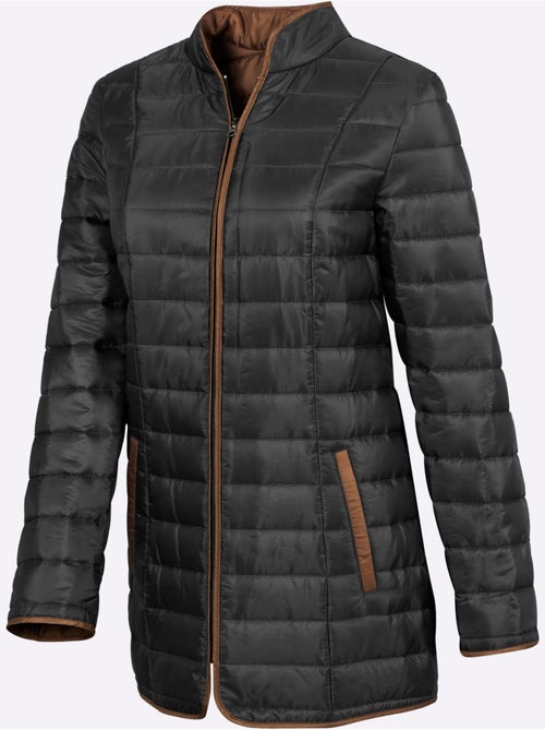 Veste matelassée femme avec col montant et poches zippées - taille standard - moda vilona - Kiabi Veste matelassée femme avec col montant et poches zippées - taille standard - moda vilona - Kiabi