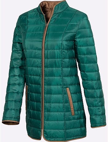 Veste matelassée femme avec col montant et poches zippées - taille standard - moda vilona