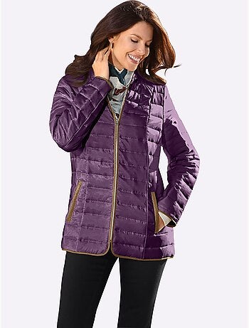 Veste matelassée femme avec col montant et poches zippées - taille standard - moda vilona