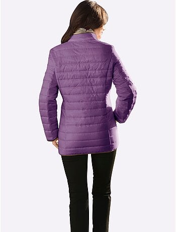 Veste matelassée femme avec col montant et poches zippées - taille standard - moda vilona