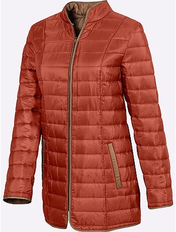 Veste matelassée femme avec col montant et poches zippées - taille standard - moda vilona