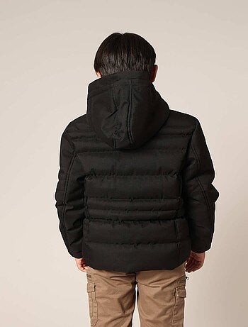 Veste matelassée garçon avec capuche et poches zippées
'Deeluxe'