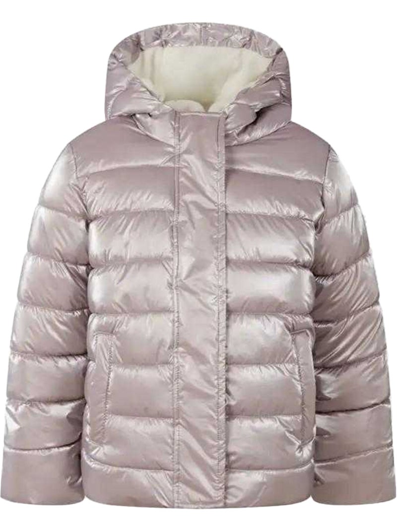 Veste matelassée hiver motif/style uni - minoti Rose parme - Kiabi
