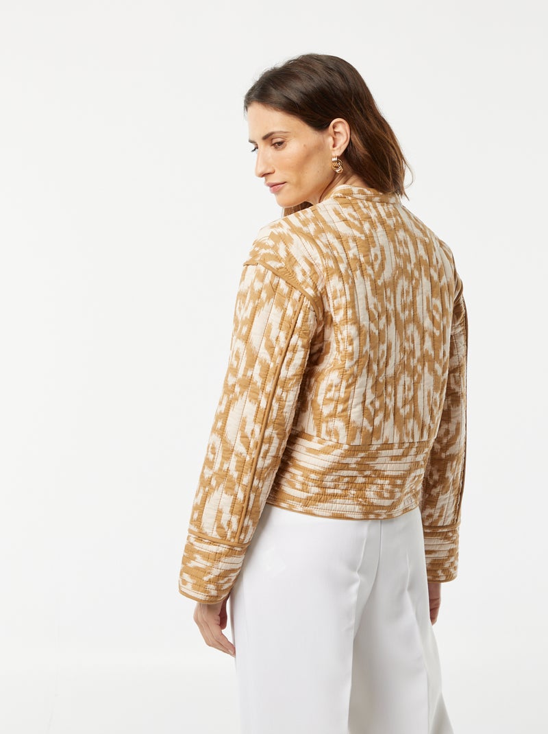 Veste matelassée imprimée BEIGE - Kiabi