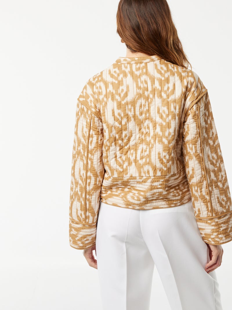 Veste matelassée imprimée BEIGE - Kiabi