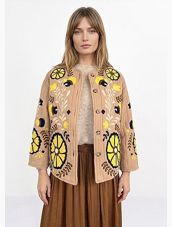 Veste matelassée inspiration bohème - afibel