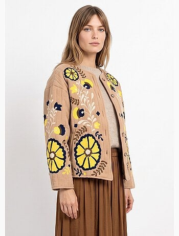 Veste matelassée inspiration bohème - afibel