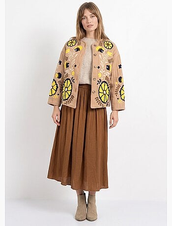 Veste matelassée inspiration bohème - afibel