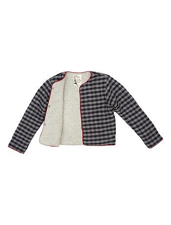 Veste Matelassée Laine Carreaux Vichy ELOÏSE - La Faute à Voltaire