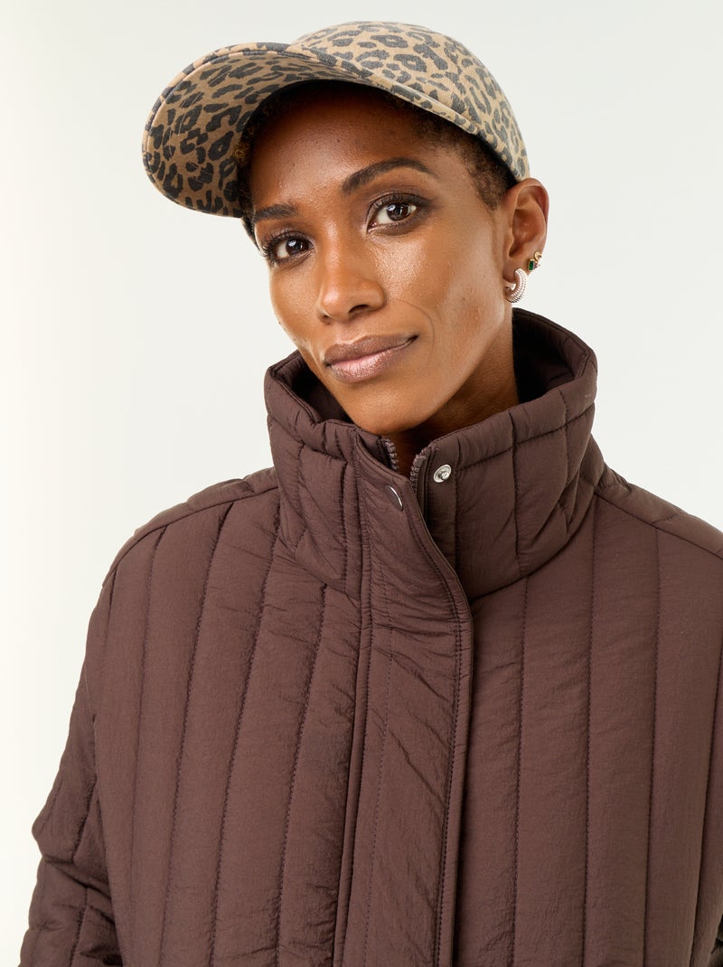 Veste matelassée Marron - Kiabi