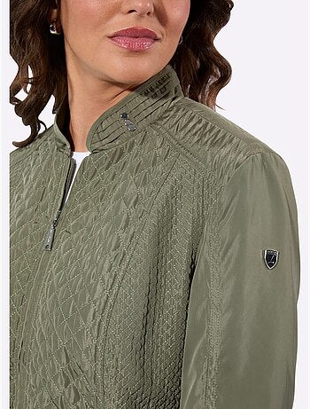 Veste matelassée mélange de motifs - taille standard - witt