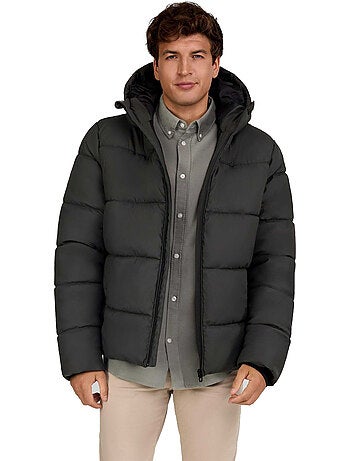 Veste matelassée motif/style à capuche - minoti