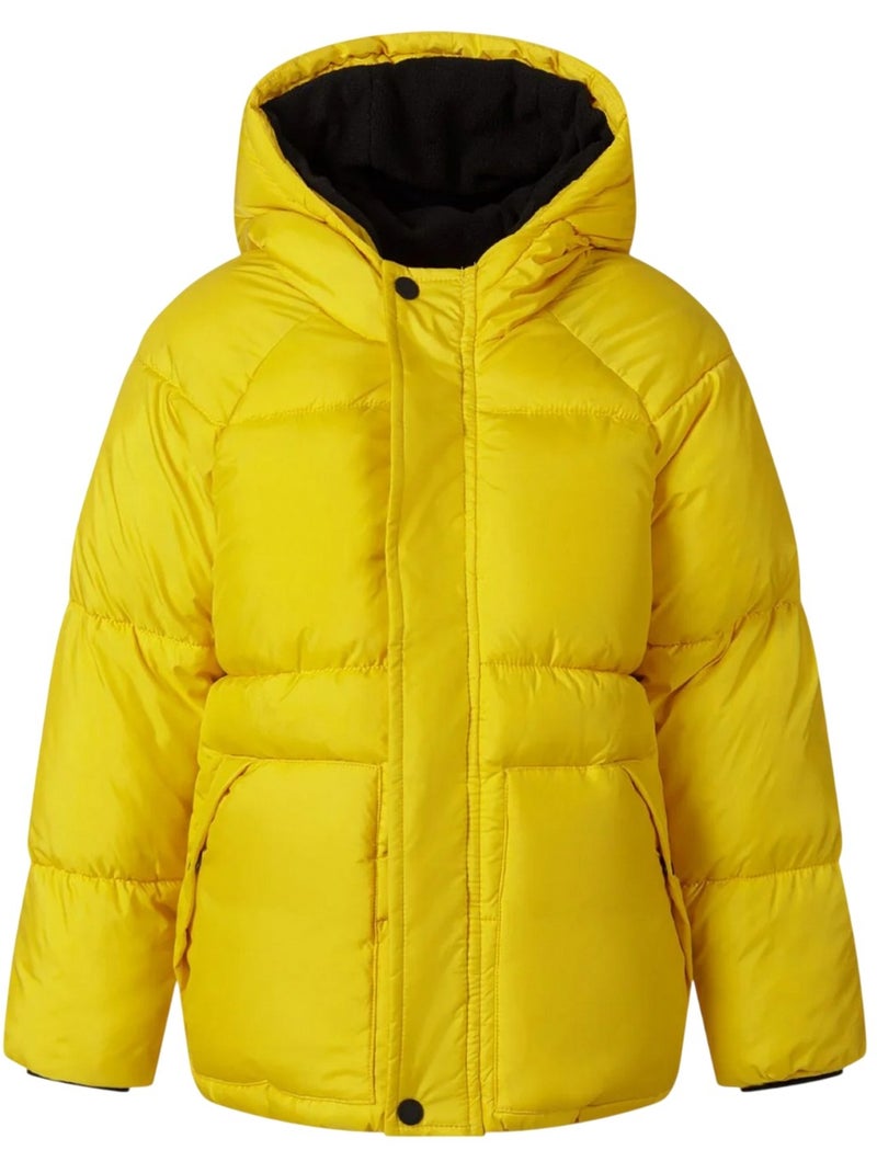 Veste matelassée motif/style badge - minoti Jaune - Kiabi