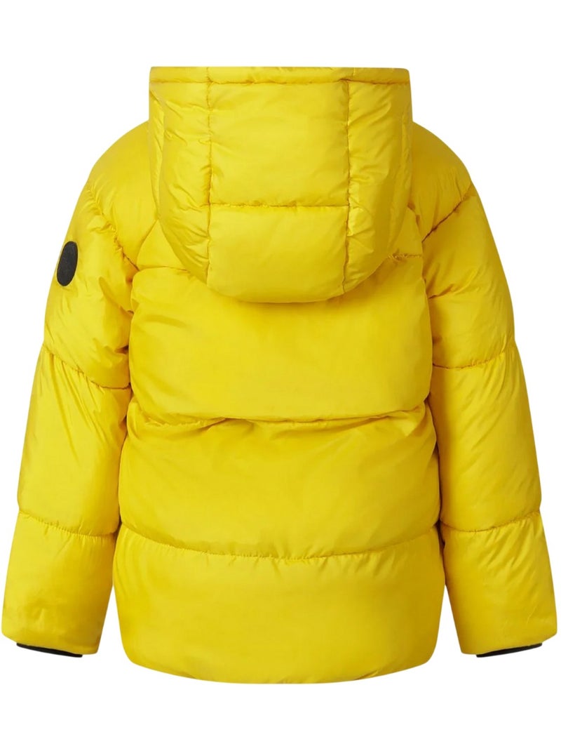 Veste matelassée motif/style badge - minoti Jaune - Kiabi