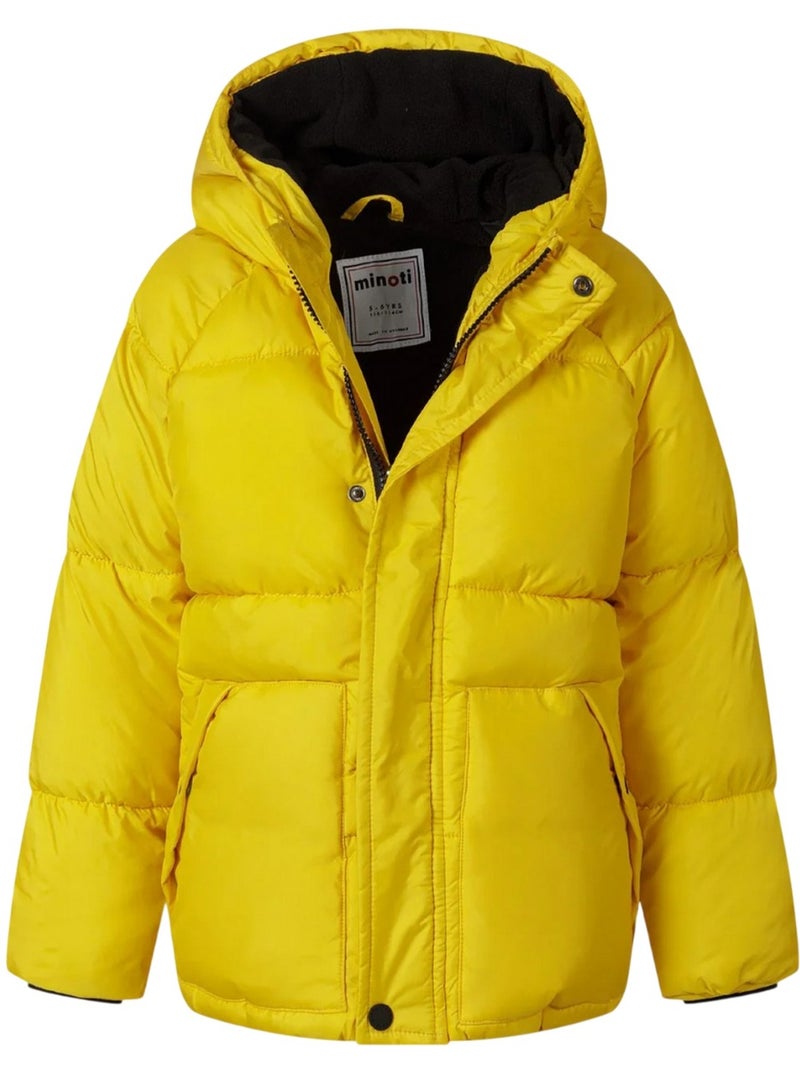 Veste matelassée motif/style badge - minoti Jaune - Kiabi