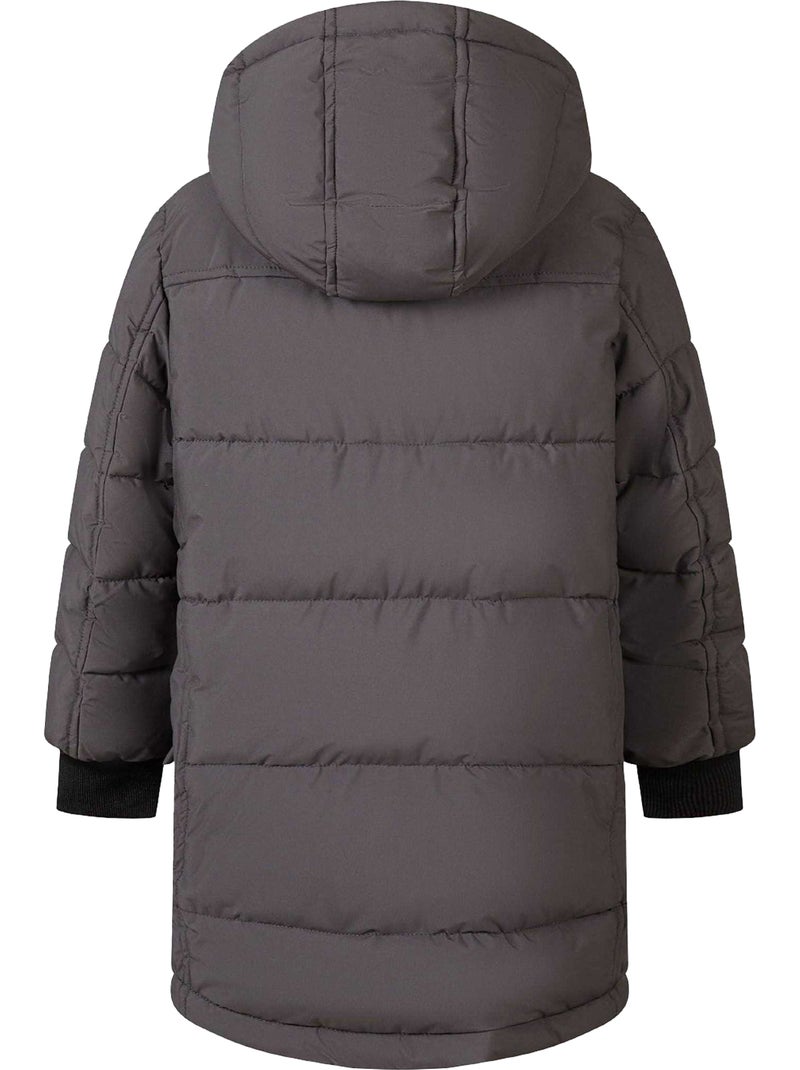 Veste matelassée motif/style badge métallique - minoti Gris - Kiabi