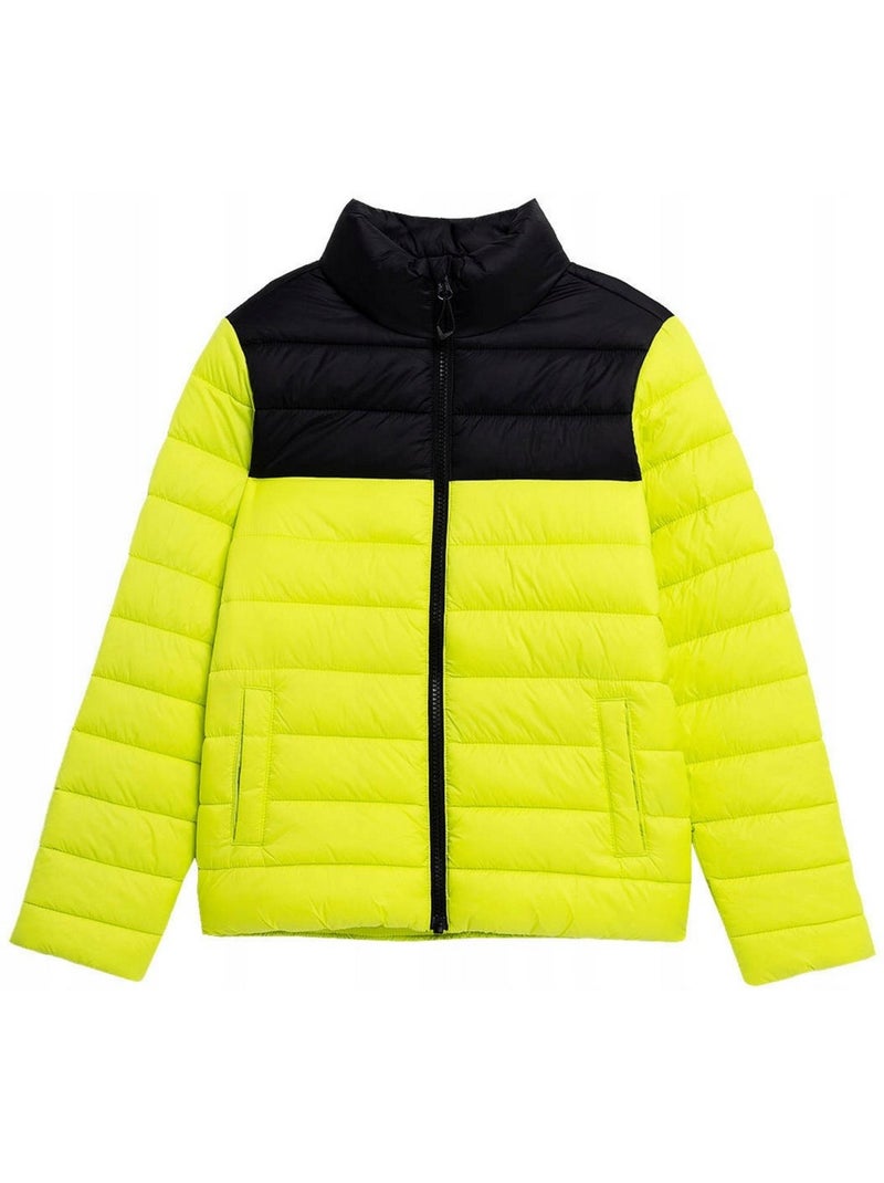 Veste matelassée motif/style blocs de couleurs - 4f Vert - Kiabi
