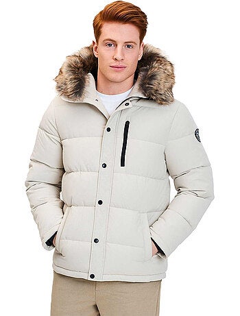Veste matelassée motif/style bord duveteux - minoti