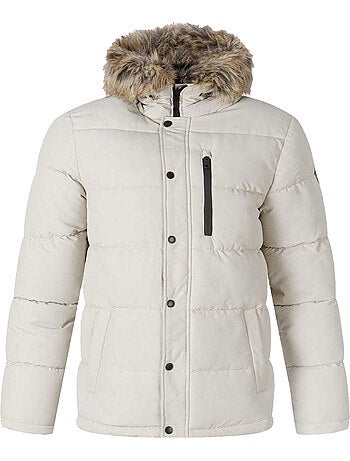 Veste matelassée motif/style bord duveteux - minoti