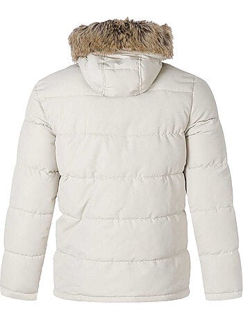 Veste matelassée motif/style bord duveteux - minoti